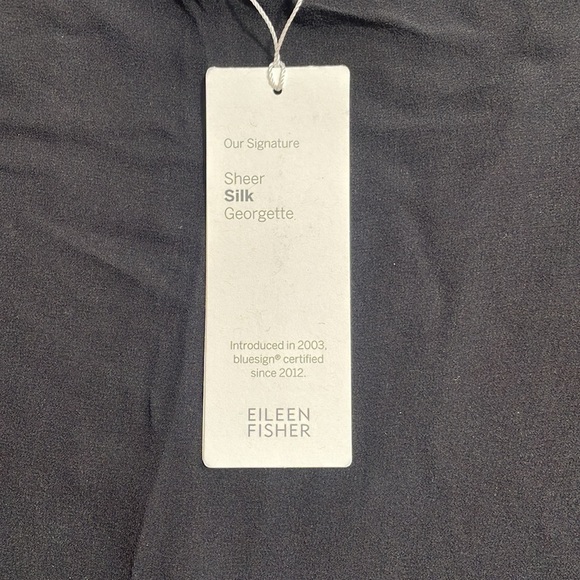 EILEEN FISHER “Sheer Silk Georgette” top - Picture 2 of 6